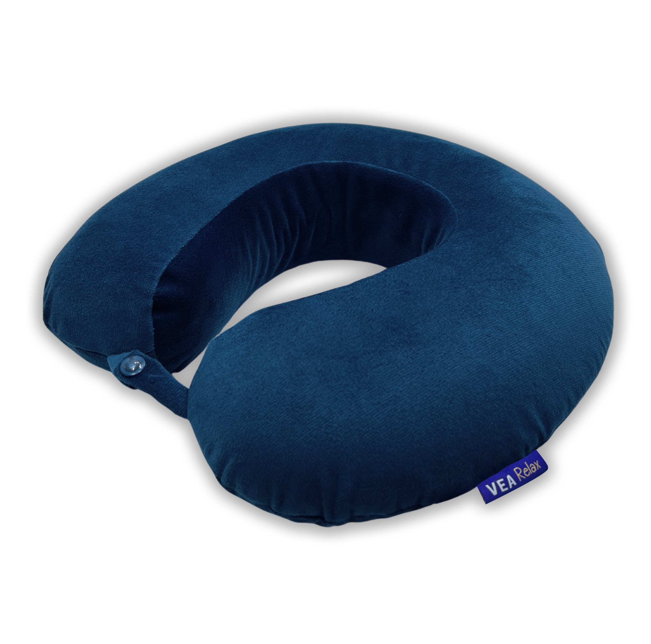 Vea Relax Memory Foam Travel Neck Pillow ~ Navy Blue